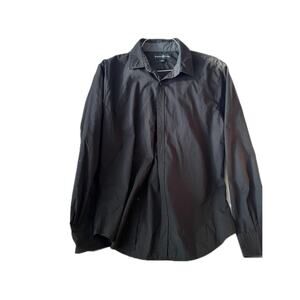 Beverly Hills Polo Club Black Button Down Long Sleeve Mens L